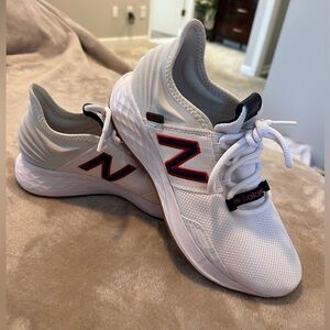 Women’s White New Balance Shoes- Worn TWICE!!